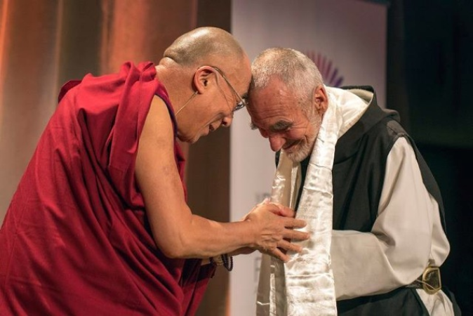 Brüder im Geist: David Steindl-Rast mit S. H. dem Dalai Lama 2012 in Boston